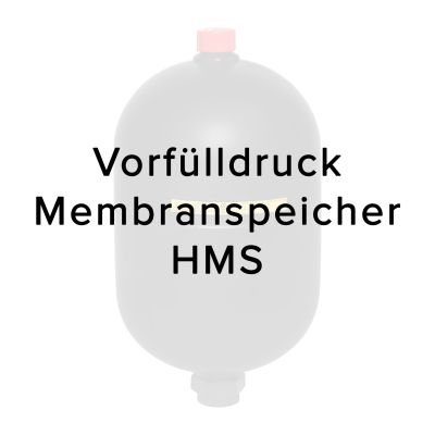 Stickstoffvorfüllung für Membranspeicher HMS